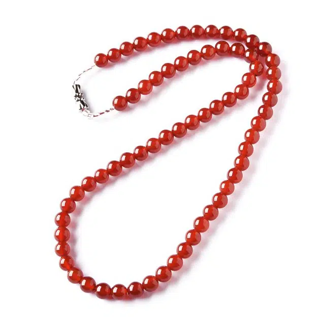 【匠心手作 “红”运当头】 灵菲 精品级圆珠 新中式国风百搭招财转运平安纳福好事发生 #好运礼盒 玛瑙 项链 女款