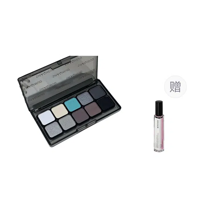 莎琪诺 十色粉雾白日梦眼影腮红高光修容 不脱妆亮泽哑光微光持久易上色服帖气色清透烟熏珠光眼部修饰素颜细闪缎面自然防水彩妆雾面