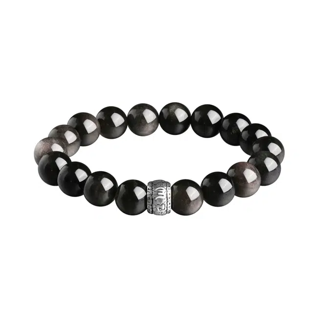 爱骊 吸金招财 简约大气 时尚潮流#好运 黑曜石 手串 男女同款情侣款