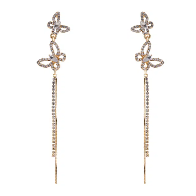 澜耀 气质轻奢时尚百搭小众简约 铜合金 耳环 女款