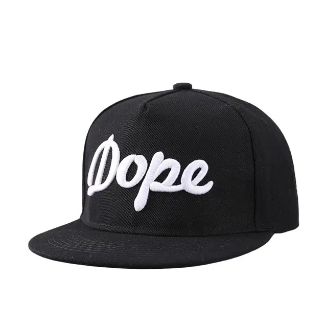 钓鱼熊 平沿帽子大头围宽檐嘻哈帽街舞 棉 棒球帽 男女同款情侣款