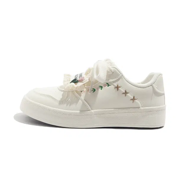 超纤皮 时尚平跟软底百搭 平衡轻便透气 低帮 经典板鞋 女款