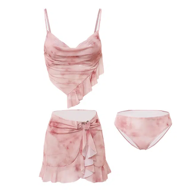 淑好百 高级感遮肉保守三角比基尼休闲百搭简约分体泳衣 女款