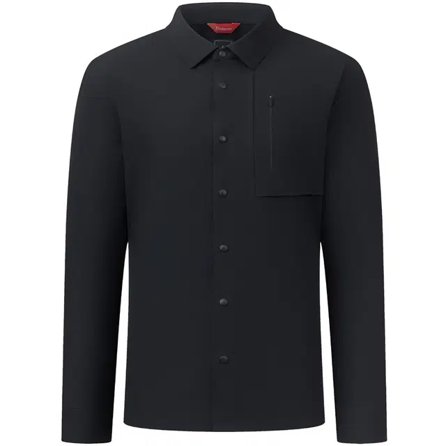 比音勒芬 休闲户外通勤字母印花微廓长袖衬衫 男款