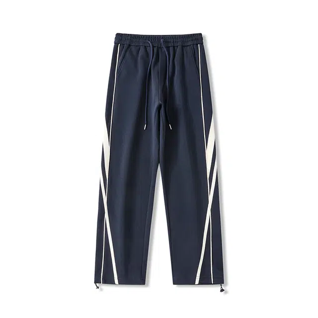 前进牛 复古潮牌学院户外运动百搭宽松慵懒美式休闲裤 男女同款