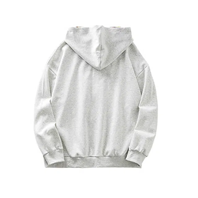 杜克恩 重磅拼接格子连帽拉链开衫外套秋季美式复古休闲运动宽松无性别穿搭情侣潮流长袖卫衣 男女同款