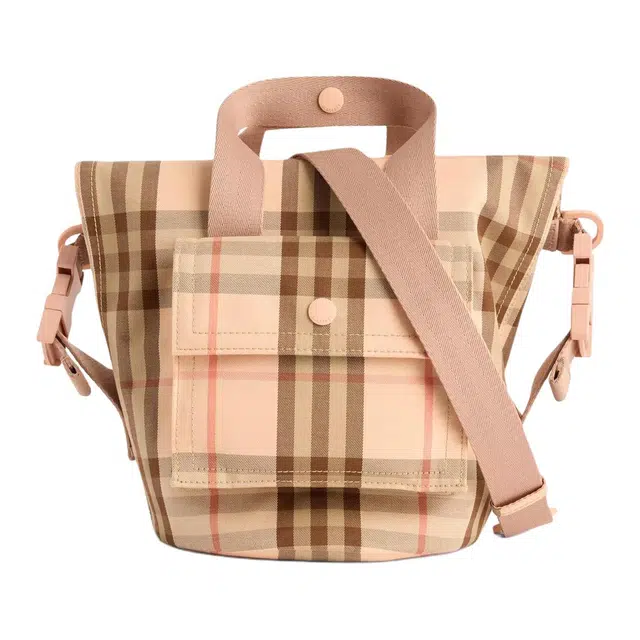 Burberry Check Print Tote Bag