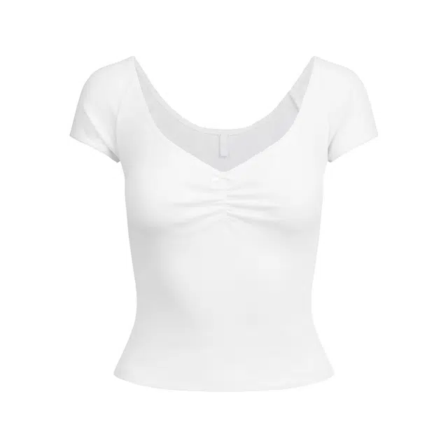 SKIMS ULTRA LIGHT JERSEY SCOOP NECK T-SHIRT FW25T