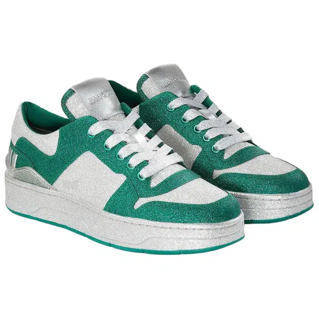 Jimmy Choo Florent F Glitter Green