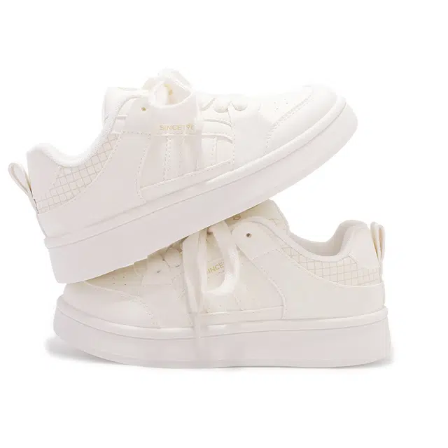 合成革 学院风简约厚底潮流百搭 耐磨 低帮 板鞋 女