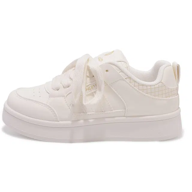 合成革 学院风简约厚底潮流百搭 耐磨 低帮 板鞋 女