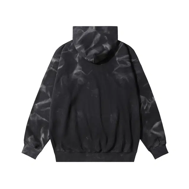 拾个壹先生 美式复古水洗做旧宽松休闲百搭连帽卫衣 男女同款