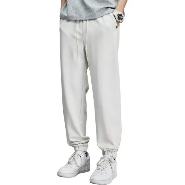 童先森 夏季薄款潮牌高街运动百搭宽松束脚卫裤长裤休闲裤 男款