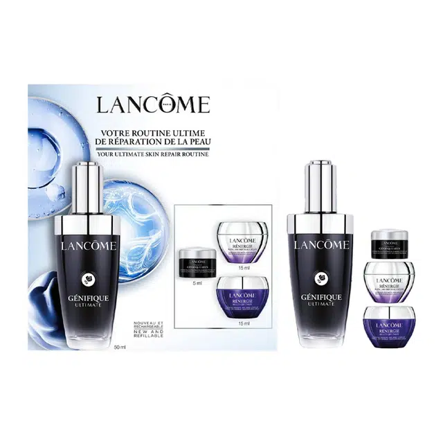 兰蔻 小黑瓶精华面霜眼霜护肤套装 保湿滋润 四件套