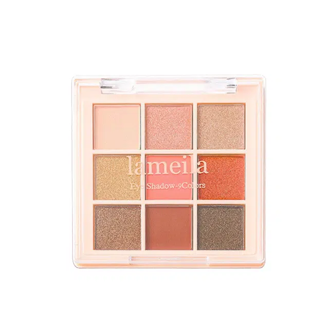 拉美拉 九色眼影盘 不卡粉不脱妆哑光持久易上色自然 大地色百搭面部综合盘