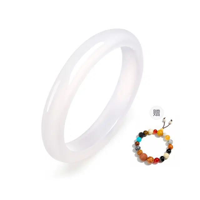 中国黄金 珍·尚银 紫罗兰 暮山紫 新中式云烟紫古色古香显白水润冰透 小众轻奢汉服旗袍 玉髓 手镯 女款