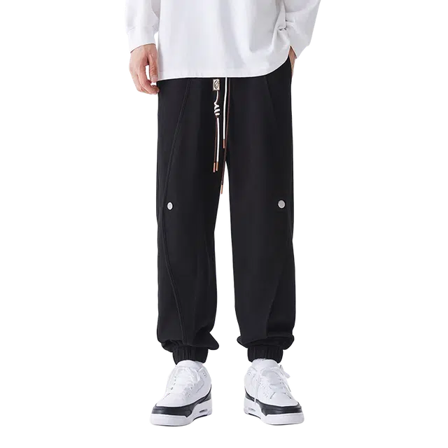 一碗士多 美式高街复古纯色小众百搭简约柔软亲肤舒适日常通勤户外运动登山宽松显高显瘦经典款休闲裤 男女同款