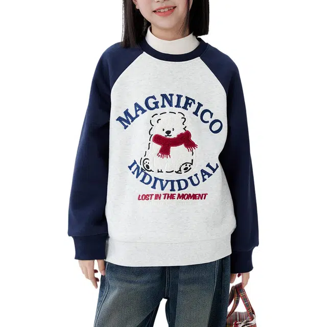 左西卫衣 暖绒绒系列 时尚舒适柔软厚款 儿童款