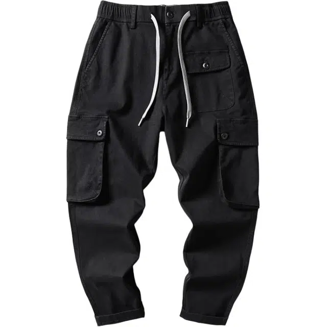 希越 日系纯色简约哈伦裤春秋季重磅百搭工装休闲裤 升级款 男款 单件