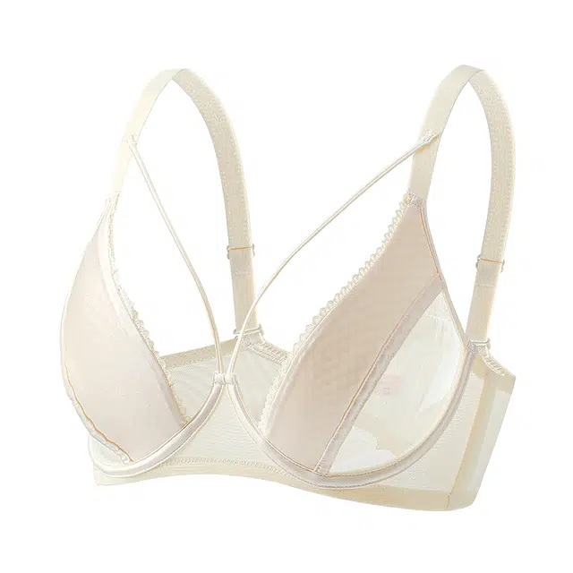 二三二三 豹纹性感蕾丝纯欲内衣亲肤柔软抑菌舒适透气不闷汗聚拢防下垂收副乳胸罩时尚百搭可调节肩带文胸 女款