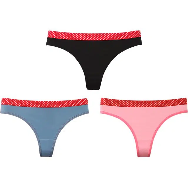 花佃品色 低腰纯色简约丁字裤 男女同款