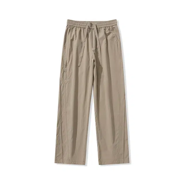 希越 春夏季 美式复古纯色高端百搭休闲裤 男款