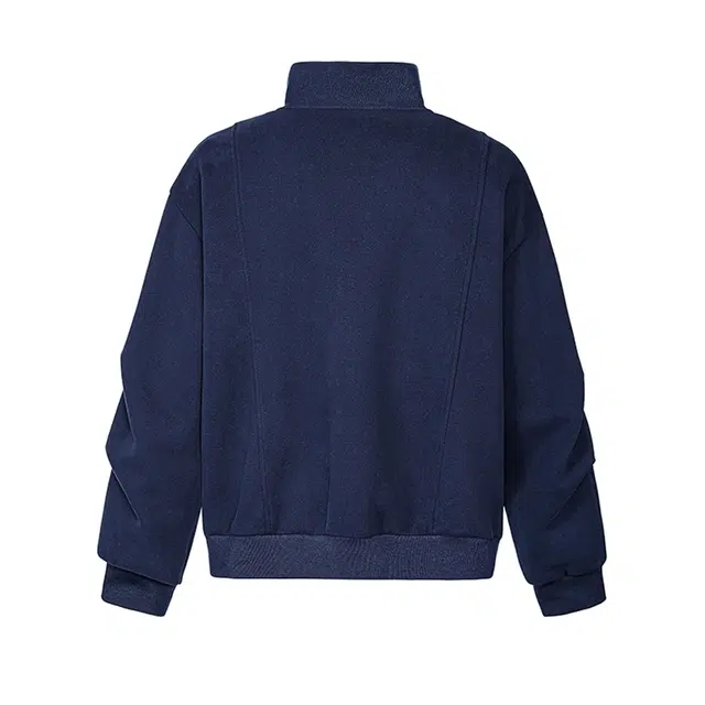 欧路得  美式高街立领男潮牌重磅纯色休闲外套秋季宽松运动上衣卫衣 男款