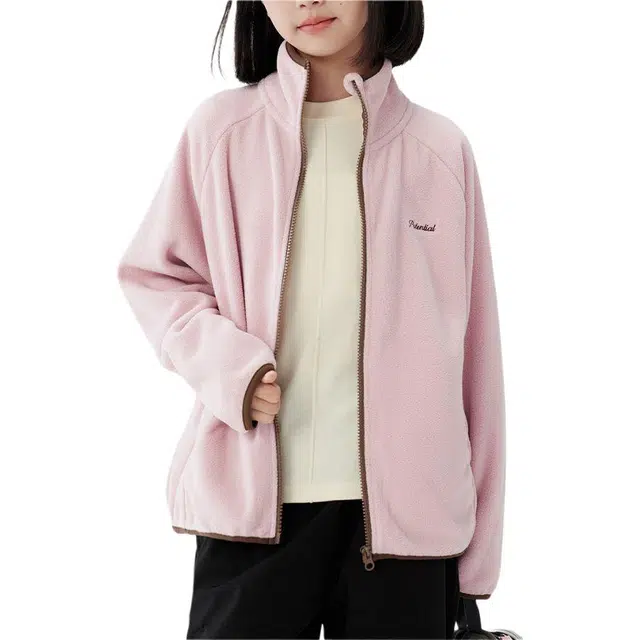 左西绒感外套 抗静电保暖时尚经典潮流 儿童款