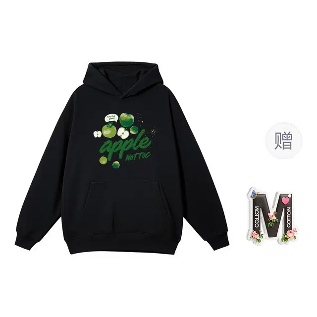 棉购 连帽潮流秋季情侣宽松帽衫美式加绒加厚重磅外套上衣卫衣 男女同款