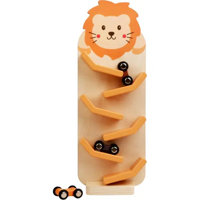 萌吉码 卡通滑道车 思维训练玩具