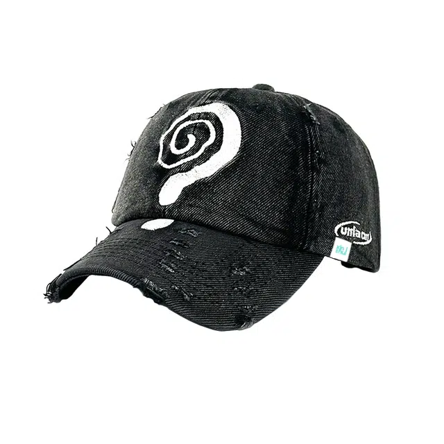 心水好物 欧美风水洗做旧磨边破坏弯檐复古刺绣户外时尚百搭遮阳帽 棉  鸭舌帽 男女同款情侣款