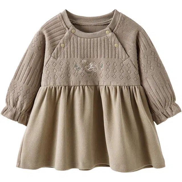 童泰连衣裙 长袖舒适简约洋气 婴幼童