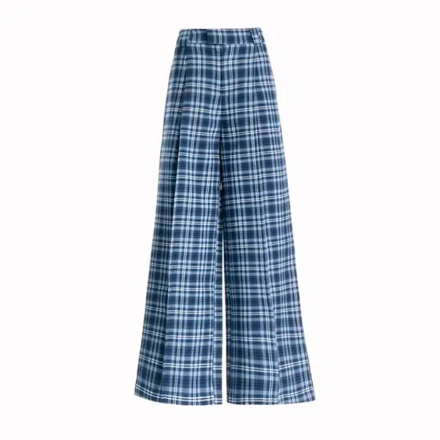 兰缪 美式复古立体格子宽松阔腿垂感显瘦百搭慵懒街头日常松弛感 休闲裤 女款
