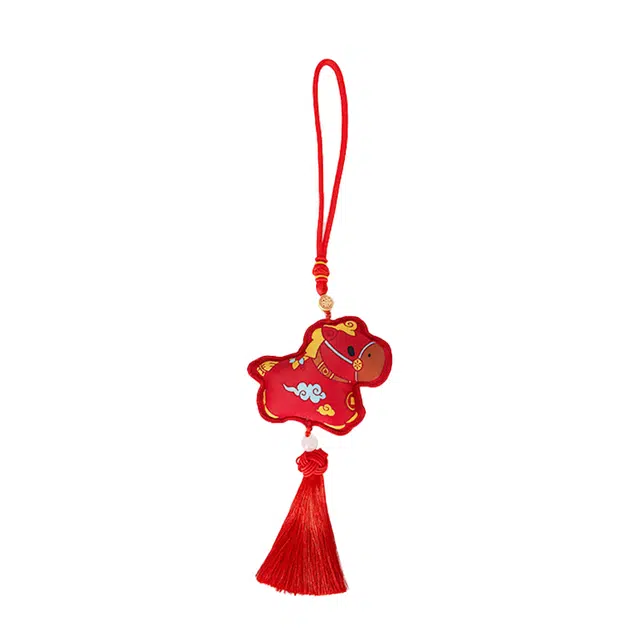 大英博物馆 新年系列 鸿运当头提花香囊 国风 新中式 聚酯纤维 挂件 男女同款情侣款