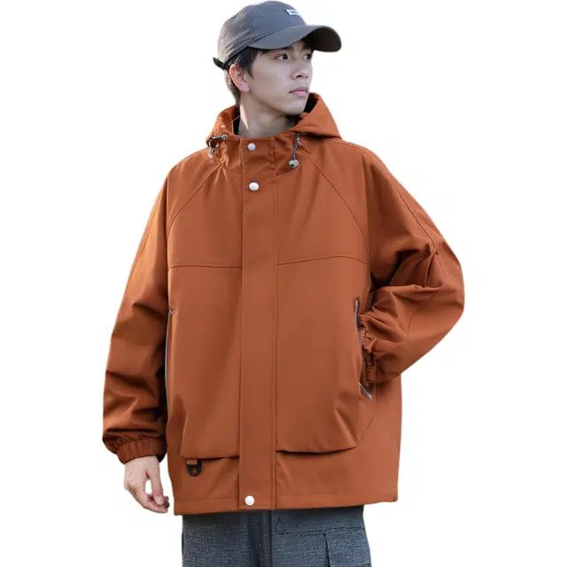 太子龍 美式高街潮流宽松舒适连帽夹克 男女同款