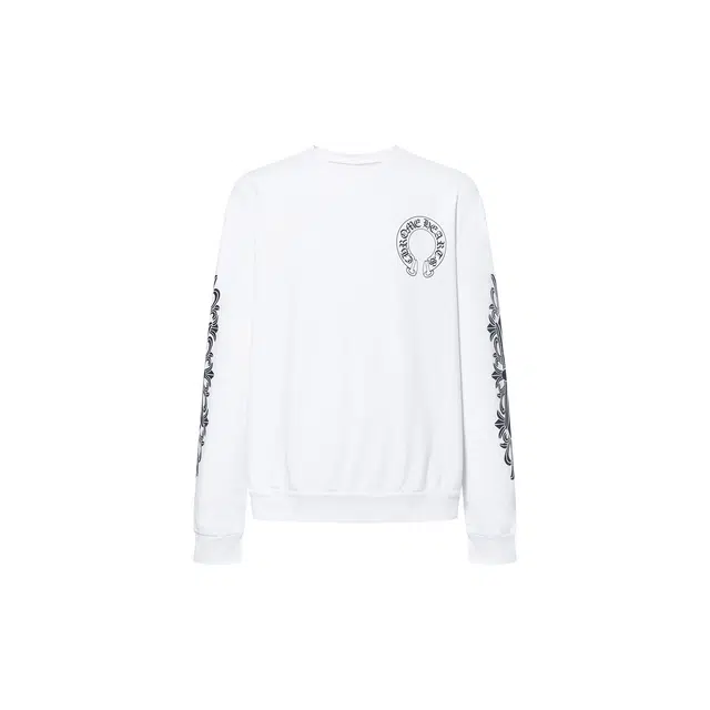 Chrome Hearts Logo Crewneck Sweatshirt White