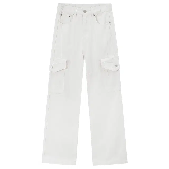 XINYINSU Vintage Washed Cargo Jeans