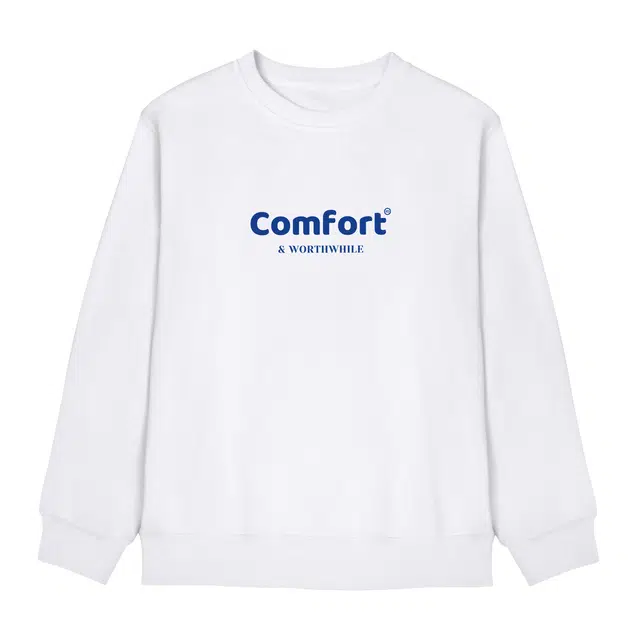 米子旗 秋季印花小个子宽松慵懒风百搭套头卫衣 女款