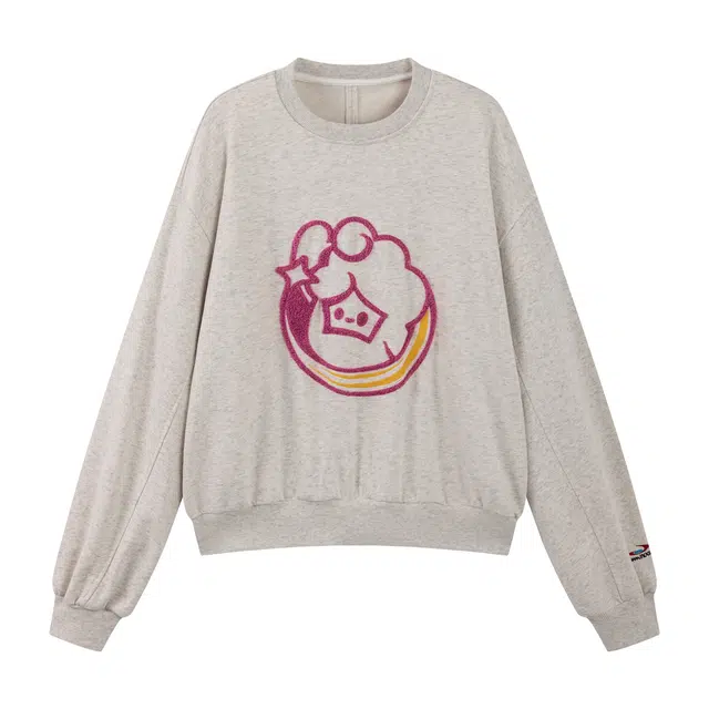 江南先生 卡通日系圆领长袖秋冬内搭外穿休闲宽松卫衣 男女同款