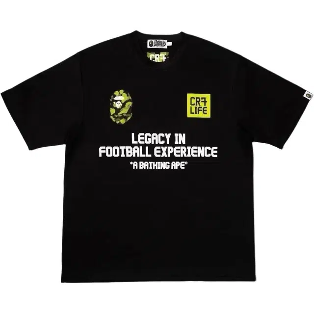 A BATHING APE x CR7 LIFE FW25 Camo 7 Tee