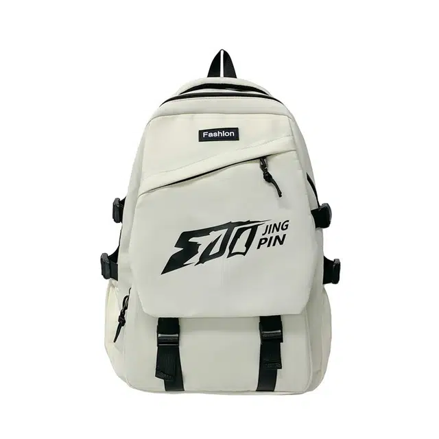 普乐威 美式小众字母时尚简约百搭大容量轻便 尼龙 双肩包 常规 男女同款情侣款 多色