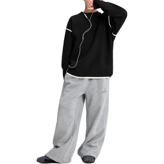 儿童款 左西针织运动裤 绒绒裤系列 字母保暖加绒直筒松紧