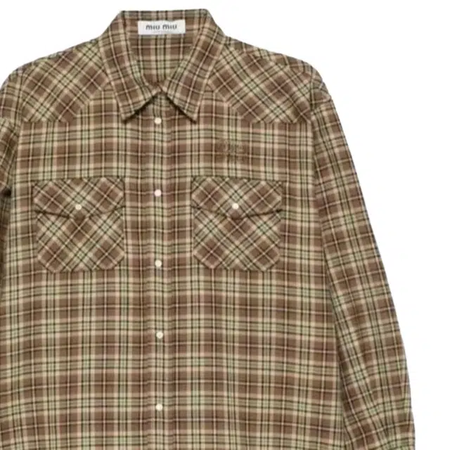 Miu Miu FW25 Plaid Shirt