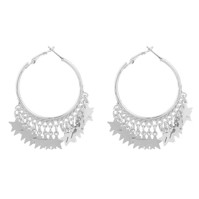 澜耀 波西米亚日韩民族风 手工长款智性风高级感时尚耳饰 合金 耳环 女款