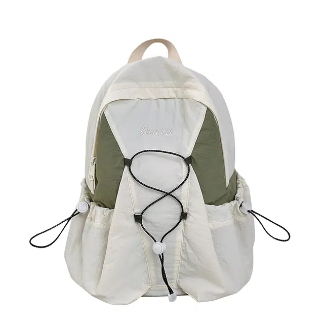 森马 拼色登山包轻便通勤 尼龙 双肩包 男女同款情侣款 多色