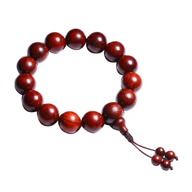 宣华意 精品级国风中式轻奢高端 藏式盘玩佛珠念珠#好运 紫檀属 手串 男款