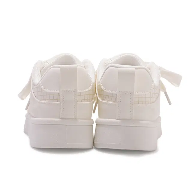 合成革 学院风简约厚底潮流百搭 耐磨 低帮 板鞋 女