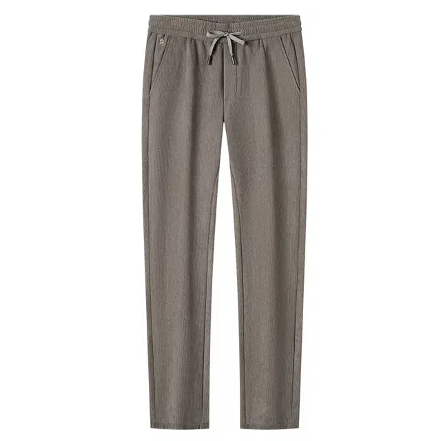 梦特娇 舒适复古经典简约加绒保暖休闲裤 男款