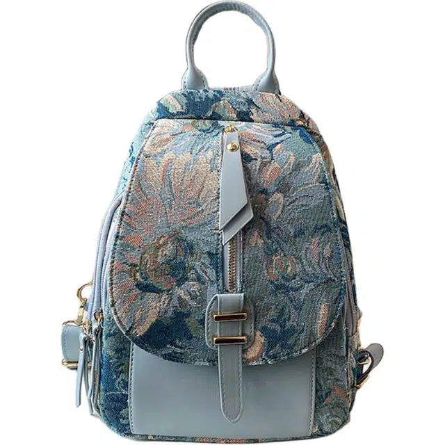 米囹 双肩包女潮时尚韩版 斜挎胸前包高级感 百搭休闲女士小背包 常规 无配色