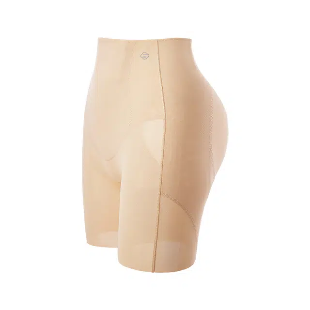 素肌良品 无痕收腹提臀中腰三分裤塑身裤 女款